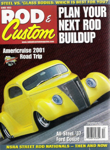 ROD & CUSTOM 2001 DEC - STARLIGHT, 34 FORD GRILLE RESTORED, HI-TEMP COATINGS